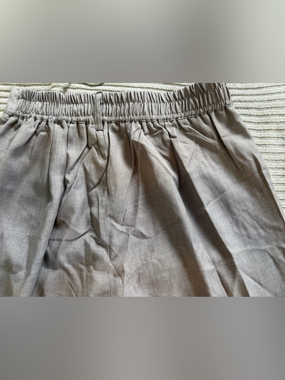 Wide Leg Gray Dress Pants - Picture 9 of 9
